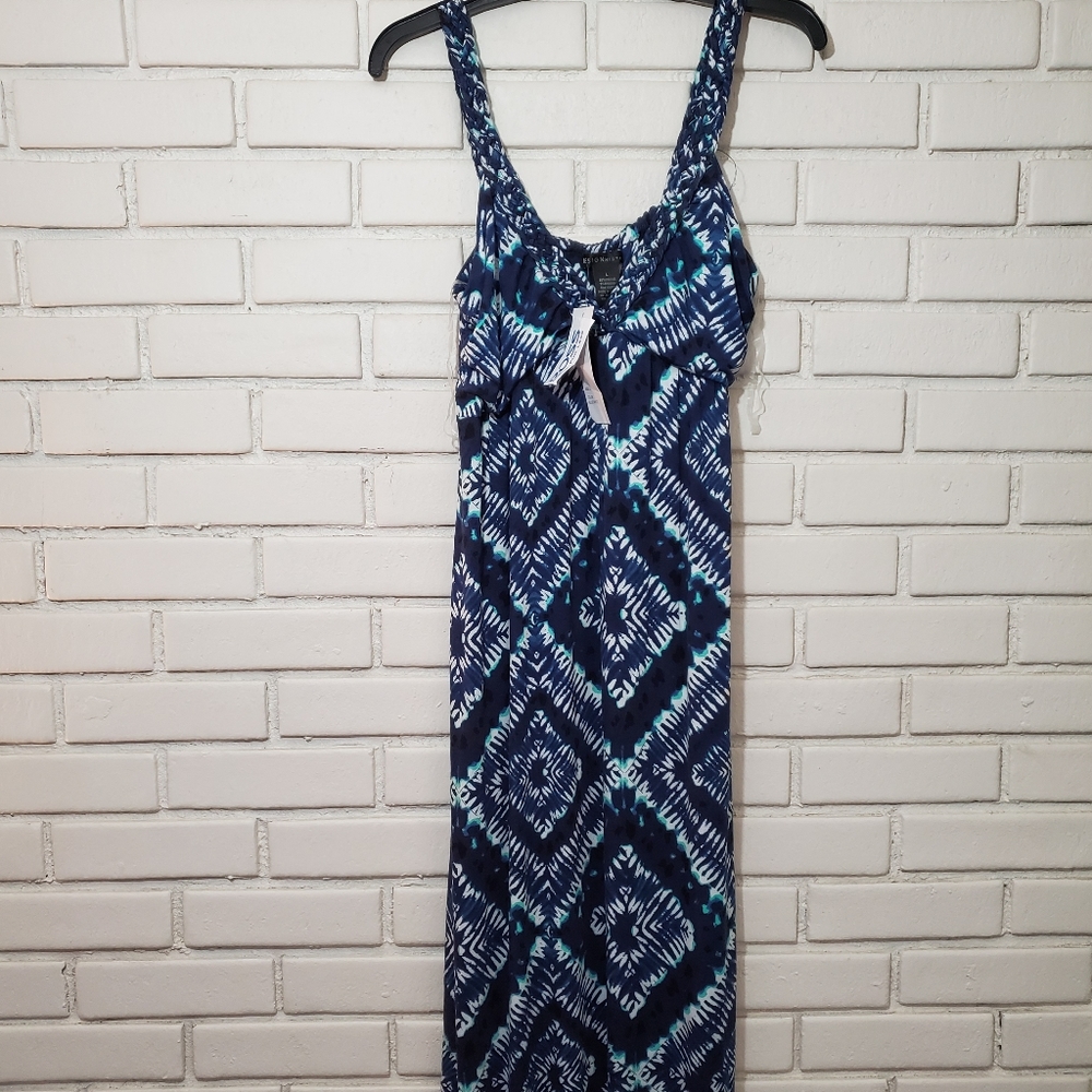 Tie dye design history maxi dress